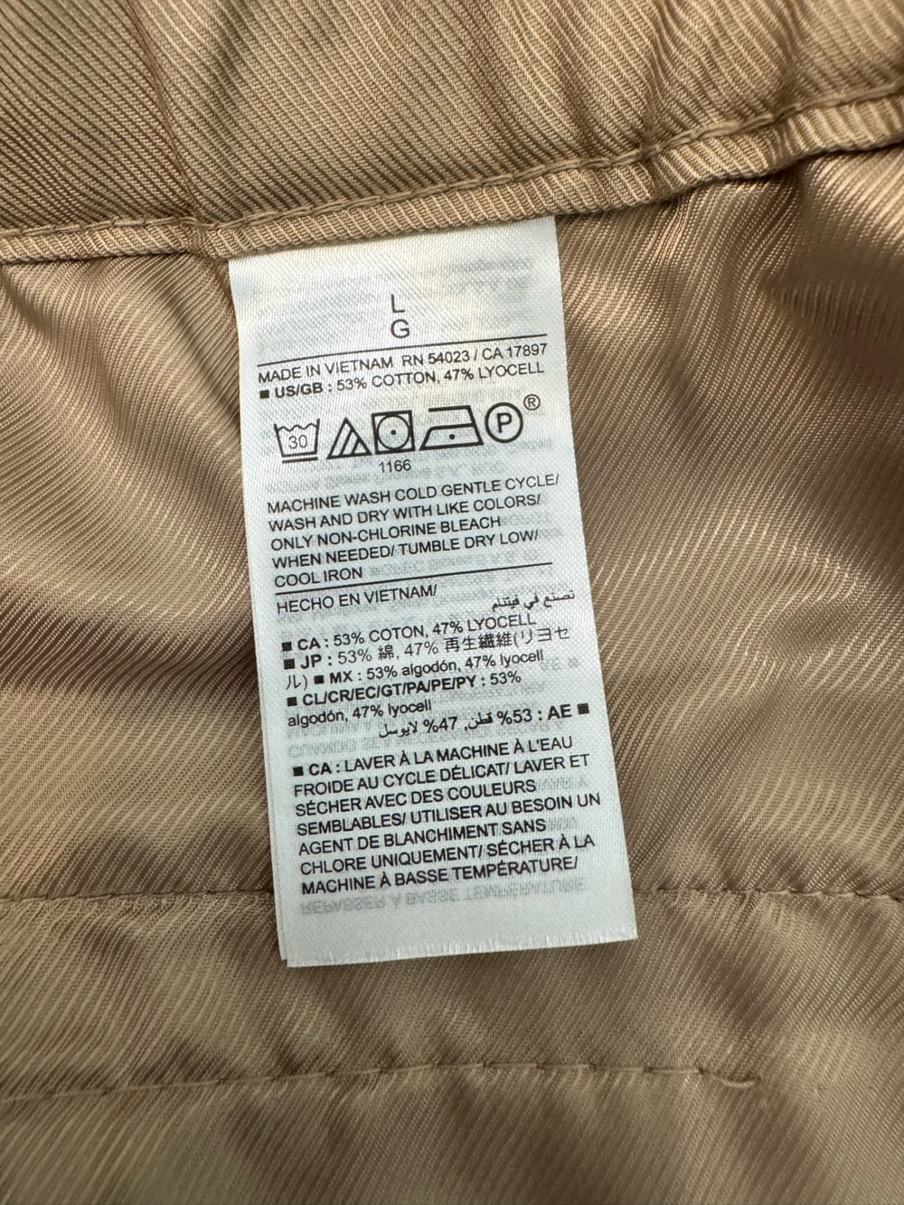 NWT Banana Republic Wide Leg Utility Pants Tan - Picture 12 of 13
